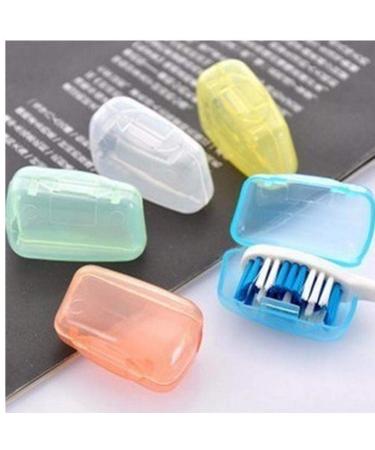 LAVALINK 5pcs/Set Portable Travel Toothbrush Head Protective Caps Health Germ Protection Toothbrushes Case