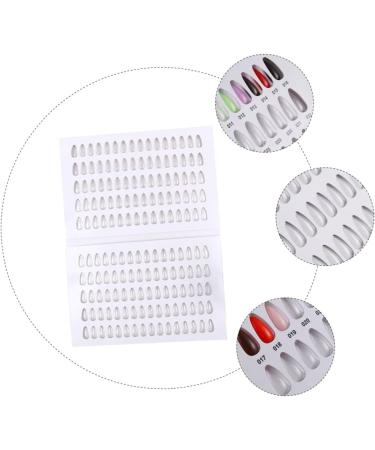 POPETPOP 3 Pcs Nail Color Book Nail Nail Samples Book Manicure Color Display Nail Polish Color Display Colour Chart Nail Gel Nail Color Sample Book White Manicure Tools Abs Acrylic - Buy Online on GoSupps.com