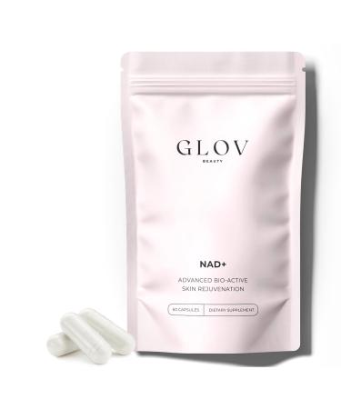 Glov Beauty NAD+ Supplement Capsules - Skin Rejuvenation with Resveratrol, Urolithin A & CoQ10, NAD Supplements for Women 40+, NAD Plus for Healthy Aging, Radiant Skin & Cellular Energy, 60 Veg Caps