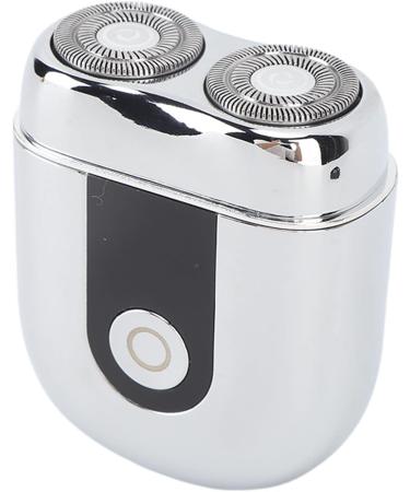 Mini Electric Beard Trimmer - Silver C Type Household Grooming Tool for Men | Buy Online Worldwide - Buy Online on GoSupps.com