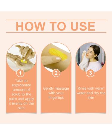 Turmeric Body Scrub - Body Scrub Exfoliator - Fade Dark Spots Body Exfoliator Scrub - Deep Cleansing Body Skin Care - Face Scrub Exfoliator - Brighting Moisturizing Nourishing 150g - Buy Online on GoSupps.com