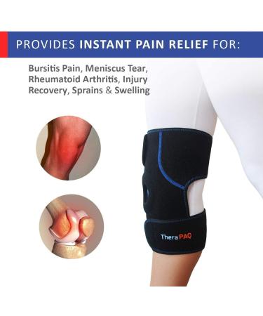 Cooling Pillow Knee: Ice Knee Bandage Therapy | Adjustable Cold/Heat Gel Compress for Bursitis Meniscus Tear Arthritis & Injury Recovery - Buy Online on GoSupps.com