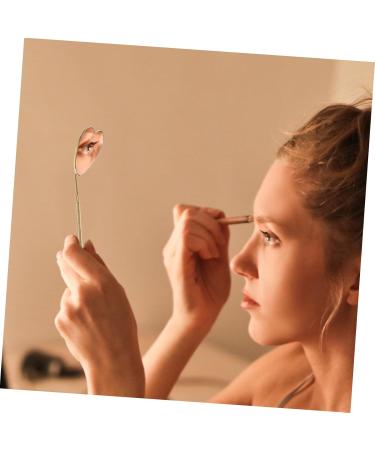 Beatifufu Grafting Eyelash Mirror Lash Inspection Mirror Handheld Mirrors Mirror Tool Handheld Lash Mirror Handheld Eyelashes Mirrors Glass Mirror Makeup Tools Stainless Steel Heart-Shaped - Buy Online on GoSupps.com