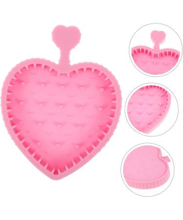 SOESFOUFU Makeup Brush Cleaning Pad Beauty Brush Cleaning Bowl Brush Cleaning Mat Silicone Dryer Cleaner Makeup Gadgets Makeup Cleaning Mat Brush Cleaners Guangdong Silica Gel Make up 12x9cm Pink - Buy Online on GoSupps.com