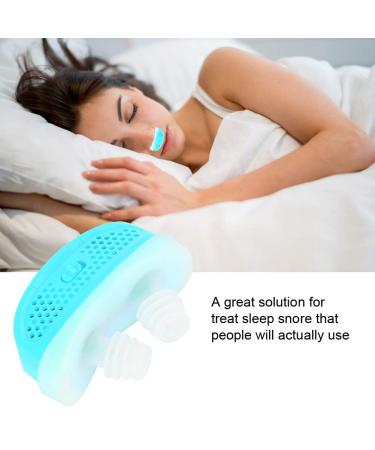 Professional Electric Anti Snoring Device for Deep Sleep - Natural Breathing Solution (Blue) - Buy Online on GoSupps.com