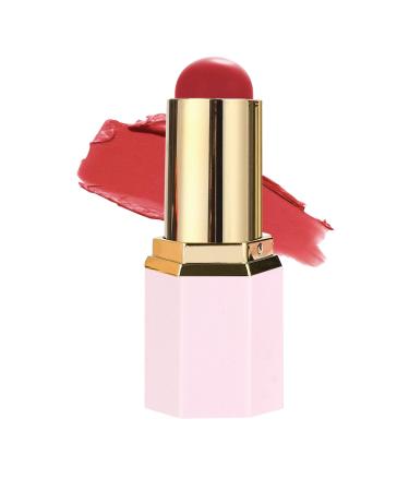 Waterproof Blush Stick Moisturizing Peach Color Face Illuminator Natural and Durable for Dry Oily Skin Cheekbones Eyebrow Lip Birthday