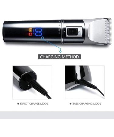 Professional Cordless Hair Clippers & Beard Trimmer Kit - Rechargeable with LED Display Charging Dock & 4 Guide Combs for Men & Family - Buy Online on GoSupps.com