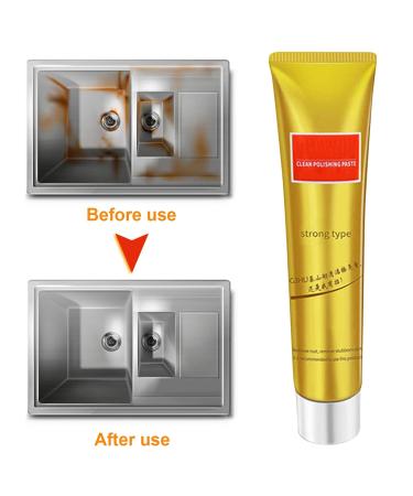 Metal Polishing Cream Metal Polishing Paste | Fast Acting Metal Polishing Paste - Automotive Maintenance Cream for Removing Tin Chrome Brass and Magnesium Oxide Wobblo b:10g strong - Buy Online on GoSupps.com