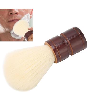 Kcabret Men's Shaving Brush - Large Wooden Handle Soft Nylon Hair for Facial Cleaning & Makeup | Premium Shaving Tools - Buy Online on GoSupps.com