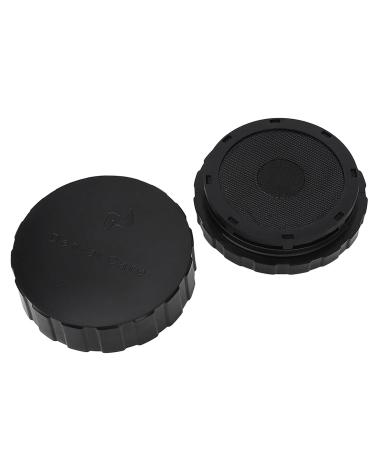 Round Prosthesis Container - Portable & Reusable Bath Box with Sieve & Magnetic Mirror for On-the-Go Care - Buy Online on GoSupps.com