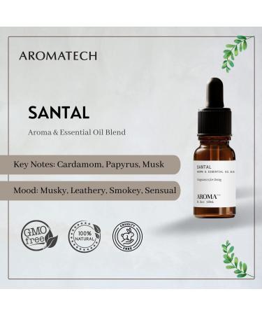 AromaTech Santal Aroma Oil Scent Diffuser - 10ml (0.3 fl oz) - Pack of 1 - Buy Online on GoSupps.com