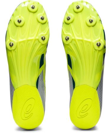 ASICS Hyper Sprint 7 Track & Field Shoes - Velvet Pine/Safety Yellow - Size 10 Wide Women/8.5 Men - Buy Online on GoSupps.com