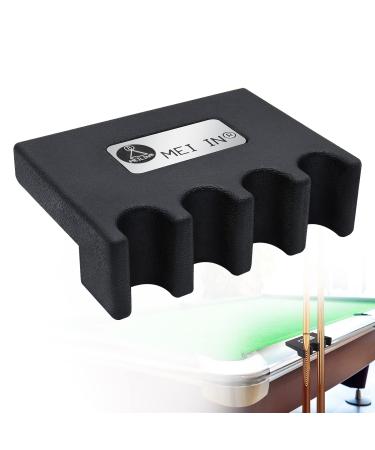 LFSEMINI Pool Cue Holder, 2/3/4-Cue Portable Pool Stick Holder for Table, Weighted & Durable Billiard Cue Holder, Mini Stick Holder for Pool Cues, Pool Cue Holder Claw (4 CUE)
