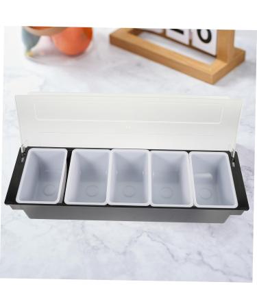 Alipis Box Dog Fruit Box Food Tray Sectional Food Serving Containers Dry Fruit Container Dried Fruit Plate 49.5X15.5X9CM Black - Buy Online on GoSupps.com