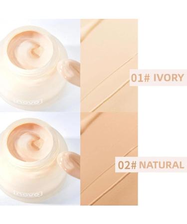 Novo Liquid Foundation Cream Novo Long Waterproof Lasting Concealer Moisturizing Liquid Foundation Novo Full Coverage Cream Soft Smooth Makeup Base Face Corrector Cream (Lvory Color+Natural Color) - Buy Online on GoSupps.com