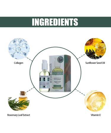 Zonewd Collagen Oil - 50ml Moisturizing Body Oil for Skin Tightening | Lifting Oil for Neck Stomach Thighs & More - Best Body Moisturizer - Buy Online on GoSupps.com