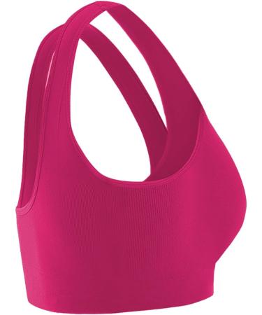 Shop Women's Plus Size Sports Bra - Colorful Push-Up Comfort Bra in Hot Pink Red Watermelon Red - Perfect Gift for Women - Buy Online on GoSupps.com