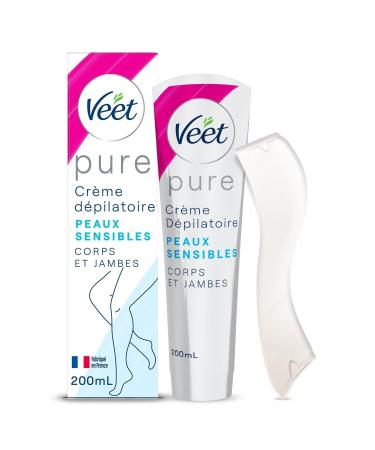 VEET Cr me D pilatoire Douceur Peau Sensible Soin Vitamine E et Aloe Vera (Flacon 200mL) - Lot de 3 - vendu par Lot