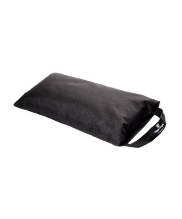 Hugger Mugger 10lb Yoga Sandbag - Adds Weight to Your Poses, Zipper Cover, Sturdy Handle, Silica Sand Filling, Durable Material BLACK