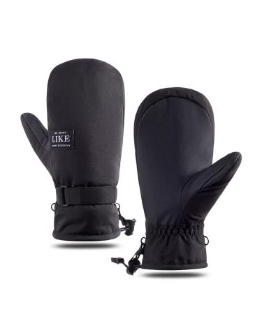 Fayhijun Gloves Winter Feustlings For Women Ski Gloves Winter Gloves Waterproof Bicycle Gletters Windproof Thermo Hand Shoes Warm Sports like Running M Black