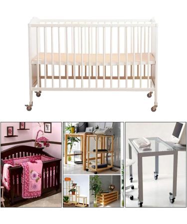 Threaded Shaft Swivel Castors Ball Castors for Cribs with U-Type Bracket 1.5in 38mm Rubber Furniture Castor with Brakes Mute Ball Bearings Capacity 75kg Set of 4 with Screws(2swivel+2brake 25MMU Bra 25MMU Bracket 2swivel+2brake - Buy Online on GoSupps.com