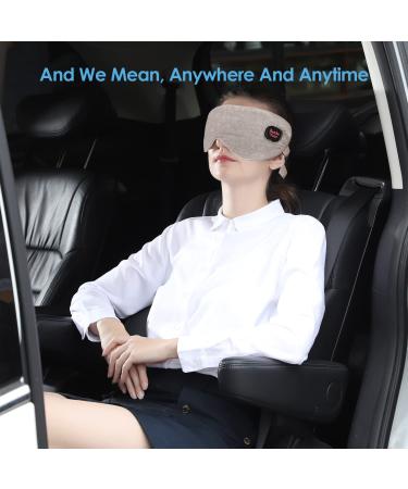 Heated Eye Mask - Deckpro Steam Warm Compress Therapy, USB Rechargeable, Adjustable Strap - Silk Travel Eye Mask for Dark Circles, Puffiness, and Fatigue - Gray - Buy Online on GoSupps.com