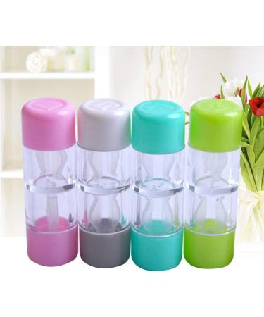 Buy Healifty 4-Piece Mini Travel Contact Lens Storage Container Set - RGP Hard Cases in Pink White Blue & Green - Perfect for Christmas & International Shipping - Buy Online on GoSupps.com