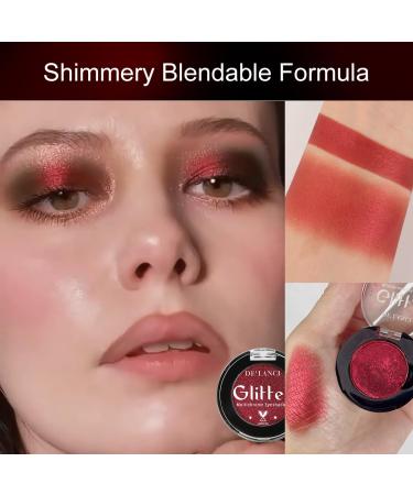 Buy Afflano Single Red Eyeshadow Palette - Shimmery Ultra Pigmented Dark Red Glitter for Multi-Dimensional Eye Looks | Perfect for Christmas Makeup | International Shipping Available - Buy Online on GoSupps.com