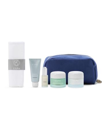 ESPA Luminous Regenerating Collection | Anti-Aging Skincare Gift Set with Phyto-Collagen & Bio-Retinol to Reduce Wrinkles & Plump Skin | Includes Cleansing Balm Cream Serum Mask & Cleansing Cloth