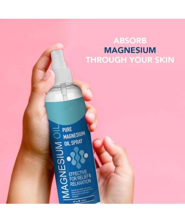 Magnesium Oil Spray 118ml 100% Pure Natural Source of Magnesium Chloride Body Spray Magnesium Spray Support Sleep Muscles Relax and Leg - Buy Online on GoSupps.com
