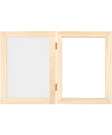 Caydo Paper Making Kit with A5 Size Wooden Frame and Nature Dried Flowers - DIY Paper Craft Set - Buy Online on GoSupps.com