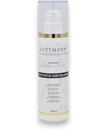 LUTTMANN Synthetik Hair Care Set for Wigs Shampoo Conditioner and Conditioner for Natural and Synthetic Wigs 200 ml each Gentle cleaning and care of synthetic hair  - Buy Online on GoSupps.com