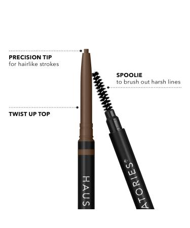 HAUS LABORATORIES By Lady Gaga Edge Precision Brow Pencil - Soft Brown | .002 Oz. | Natural Hairlike Strokes & All Day Wear - Buy Online on GoSupps.com
