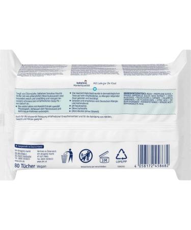 Babylove Sensitive Wet Wipes - 320 Perfume-Free Wipes (Pack of 4) | Ideal for Babies | International Shipping Available - Buy Online on GoSupps.com
