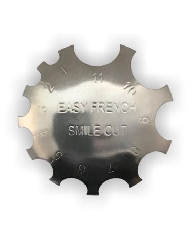 Edge Trimmer - Easy French Smile Cut - Metal Template