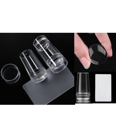 French Nail Stamper Set - Silicone Jelly Design with Scrapers | DIY Manicure Nails for Women & Girls | Christmas Gift - Buy Online on GoSupps.com