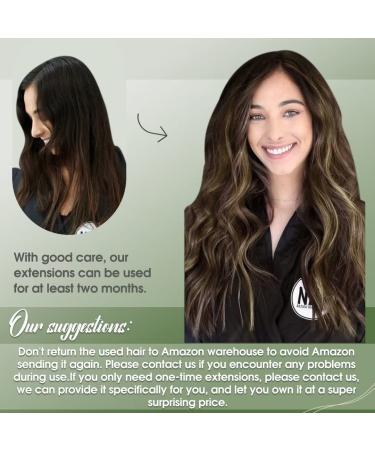 Buy Hetto Ombre Brown Clip-In Real Hair Extensions | Remy Hair Darkest Brown to Ash Brown #2/8/2 80g 30 cm - Buy Online on GoSupps.com