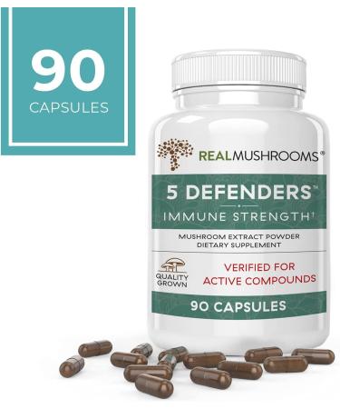 Defender Mushroom Supplements | Immune Support & Wellbeing | 90 Count - Buy Online on GoSupps.com