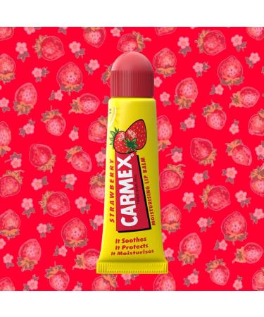 Carmex Strawberry Lip Balm Stick SPF 15 - 4.25g | Hydrating & Soothing Lip Care for All Skin Types - International Shipping Available - Buy Online on GoSupps.com