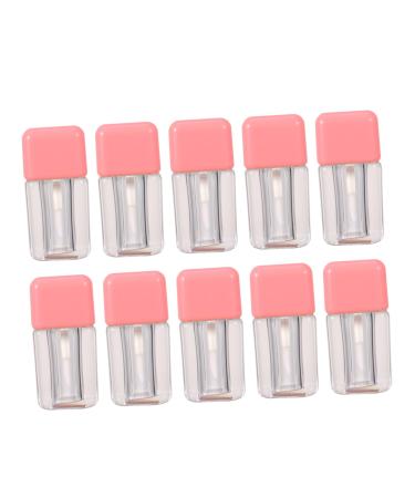 10 Pi ces Tube De Gloss L vres Transparent Avec Pinceau Inclus Flacon De Gloss L vres Pour Cr er Ou