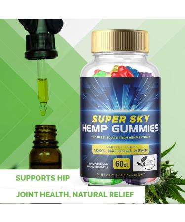 Super Sky Hemp Gummies - Hemp Extract Multivitamin Supplement (1 Pack) - Buy Online on GoSupps.com