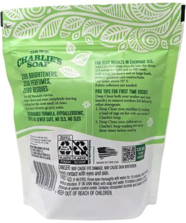 Charlie s Soap 100 Load Baby Detergent Hypoallergenic Eco-Friendly Deep Cleaning Powder for Safe Washing - Buy Online on GoSupps.com