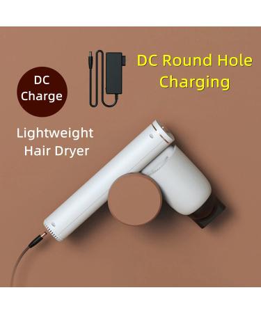 Cordless Hair Dryer with Concentrator Portable Travel Blow Dryer Cold/Hot Wind 15600mAh Built-in Rechargeable Battery Powered Gifts for Women - Buy Online on GoSupps.com