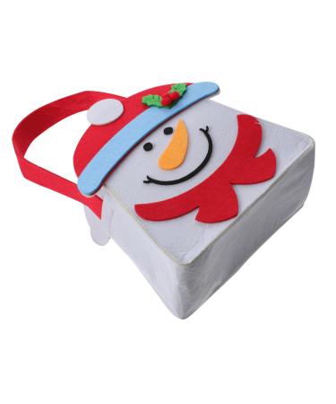 CHILDWEET 1pc Christmas Candy Bag Candy Bags DIY Felt Cloth Bag Festive Themed Bag Cartoon Tote Bag