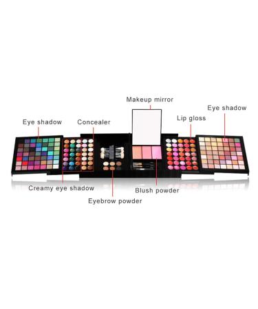Shop Laemalls 177 Colors Cosmetic Makeup Box - Professional Beauty Case for Eyeshadow Lip Gloss Rouge & More | Perfect Gift Set - Buy Online on GoSupps.com