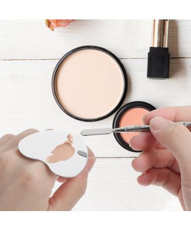 Vicasky 2 Sets Ring Palette & Makeup Spatula - Stainless Steel Heart Makeup Plate & Nail Art Tablet for Precision Drawing - Buy Online on GoSupps.com