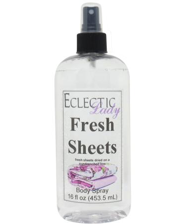Fresh Sheets Body Spray 16 ounces Body Mist for Women with Clean Light & Gentle Fragrance Long Lasting Perfume with Comforting Scent for Men & Women Cologne with Soft Subtle Aroma For Daily Use 16 Fl Oz (Pack of 1)