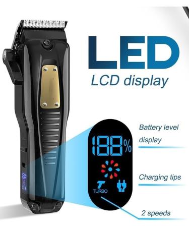 High Power Hair Clippers for Men | Professional Electric Barber Trimmer | Vintage Design & Home Use - Buy Online on GoSupps.com