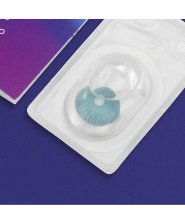 Buy Novelry Verona Blue Contact Lenses - Silicone Comfort Natural Look 1 Pair (Dia 14.20) with Container - Perfect for All Eyes! - Buy Online on GoSupps.com