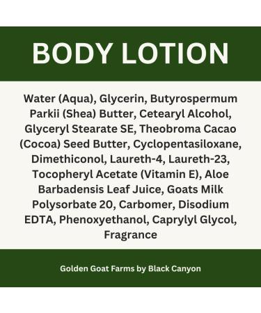 Golden Goat Farms Tomato Leaf Scented Body Lotion with Goat's Milk 12 Oz (2 Pack) - Buy Online on GoSupps.com